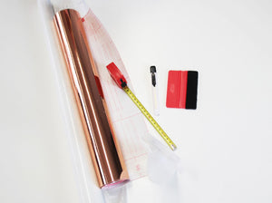 Plastica adesiva d-c-fix 45x150 cm met oro rosa lucido