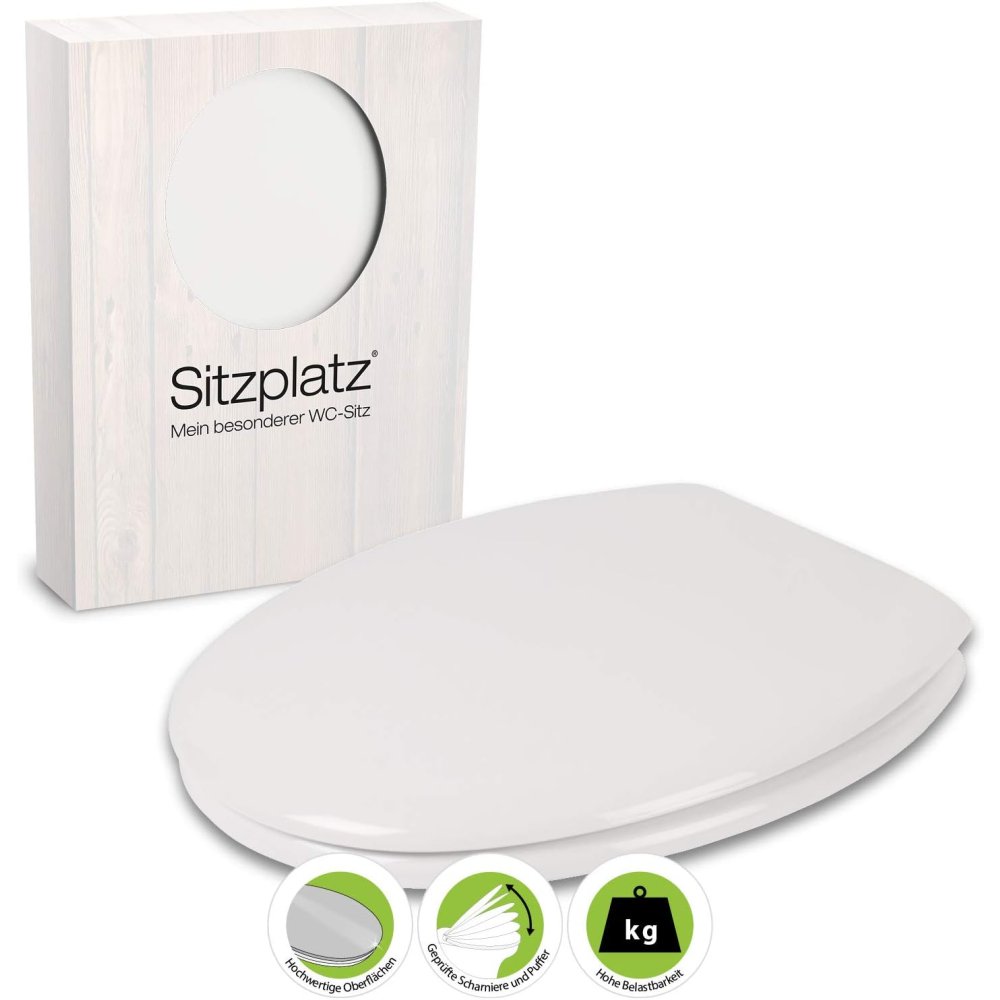 Sanitop-wingenroth 40610 9, sedile copri-wc bianco