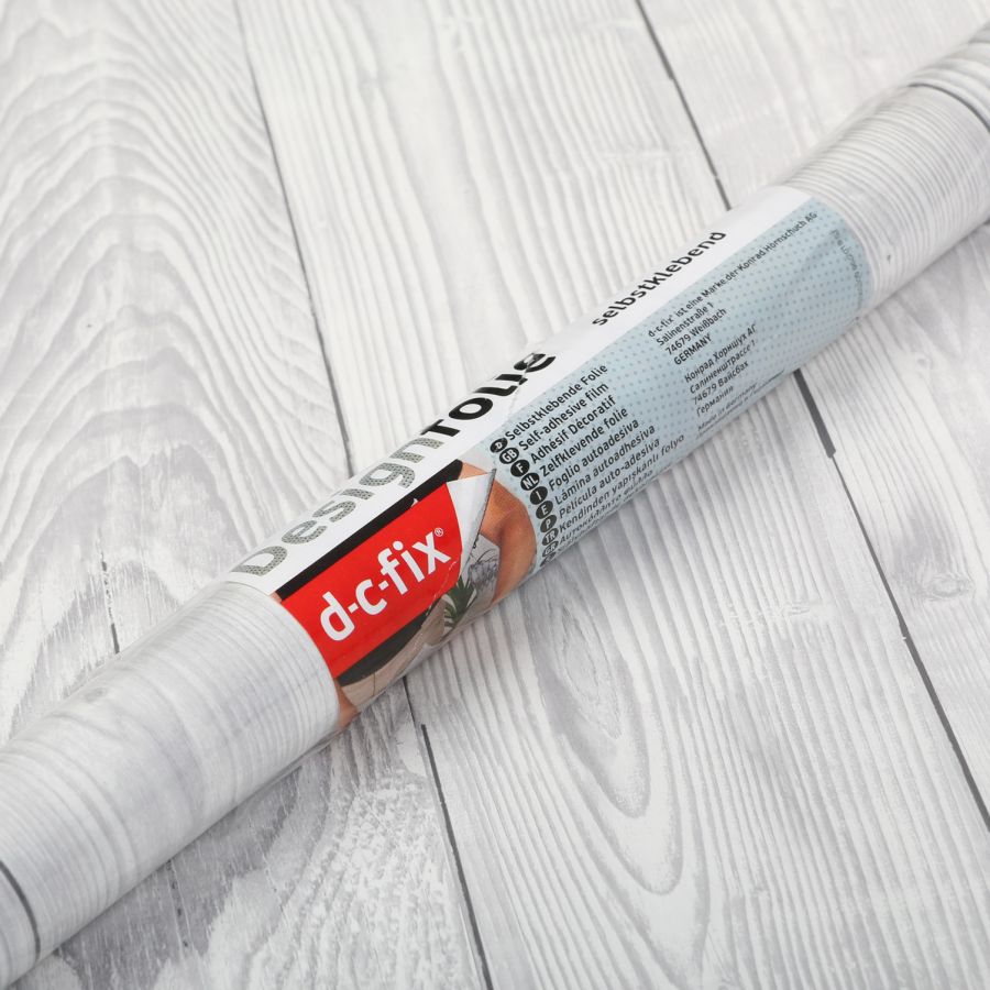 Plastica adesiva d-c-fix cm 45x200 bianco effetto legno