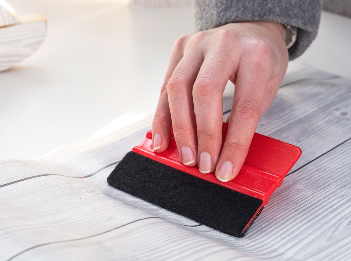 Plastica adesiva d-c-fix cm 45x200 bianco effetto legno