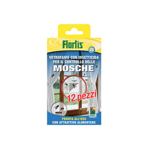 Vetrofanie con insetticida contro le  mosche 12 pz