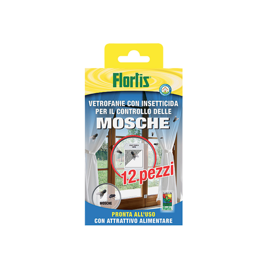 Vetrofanie con insetticida contro le  mosche 12 pz