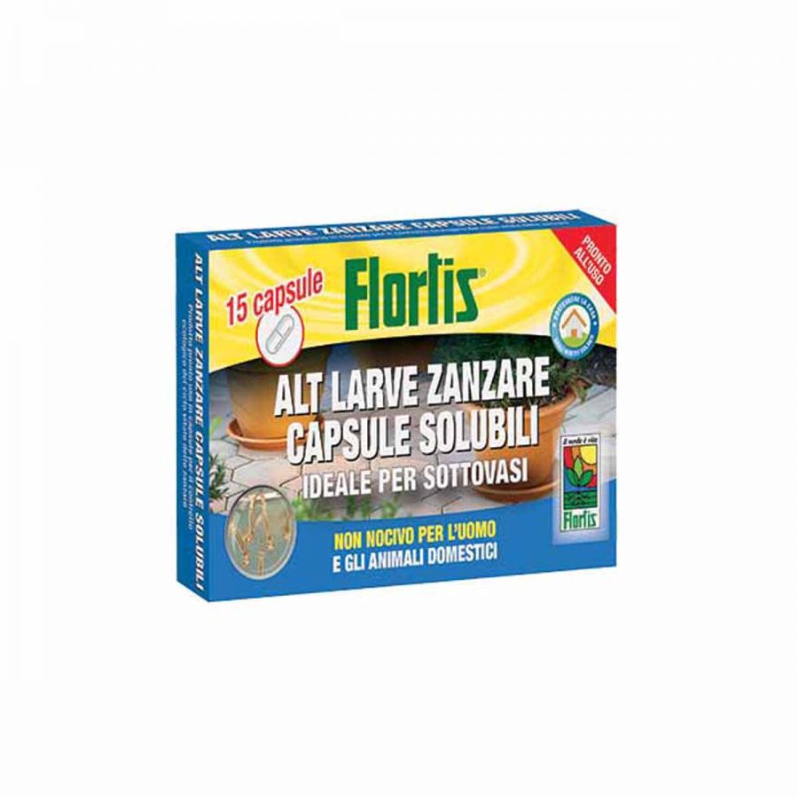 Alt larve zanzare idrosolubili formato capsule  da 15 pezzi