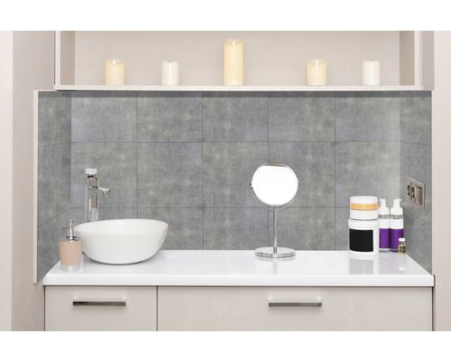 Rivestimento autoadesivo 30,5x30,5 effetto finto cemento 6 pezzi