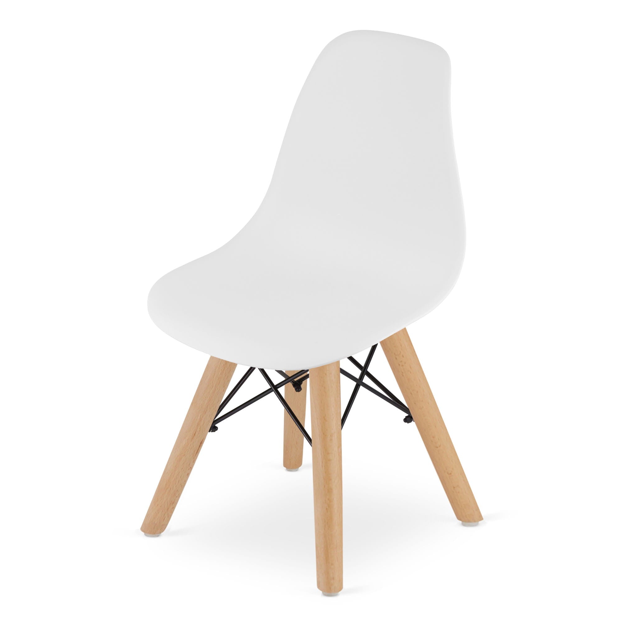 Sedia ergonomica Valora ZUBI con gambe in faggio bianco per bambini x4