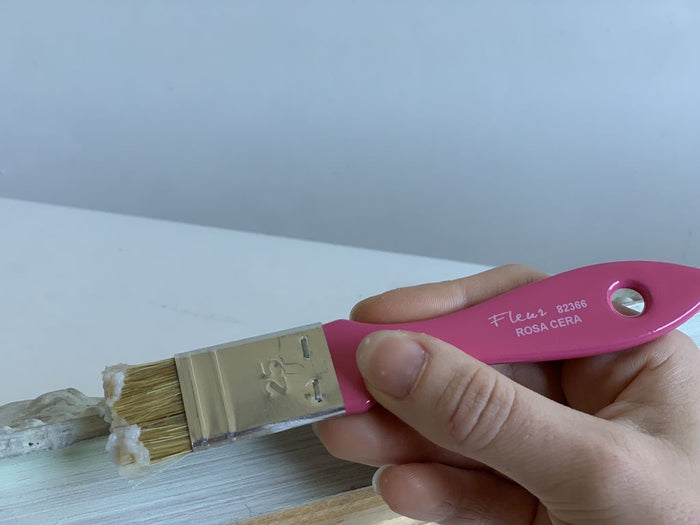 Pennello per cera fleur 25mm rosa