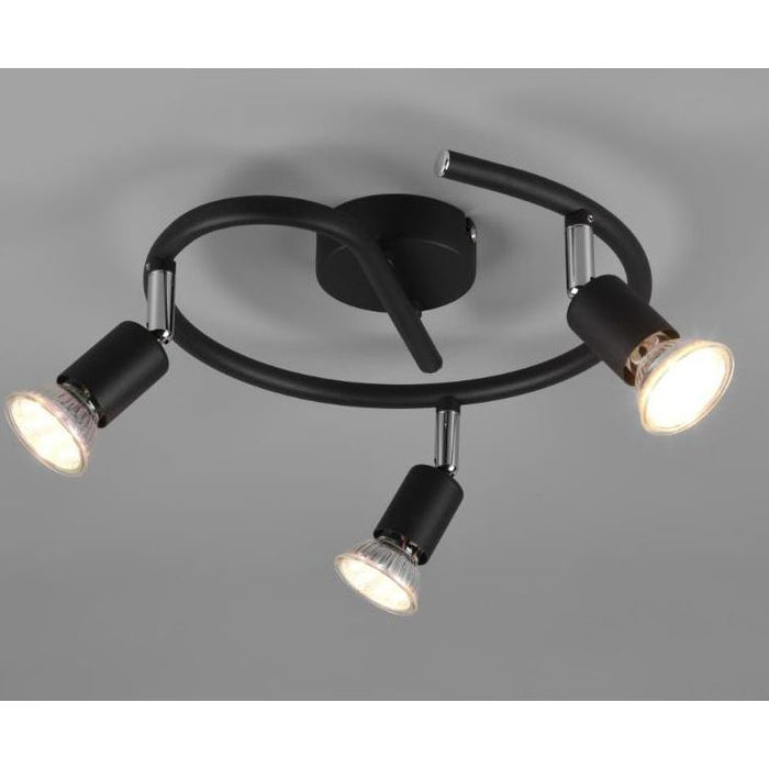 Paris girandola 3xgu10 nero (senza lamp)