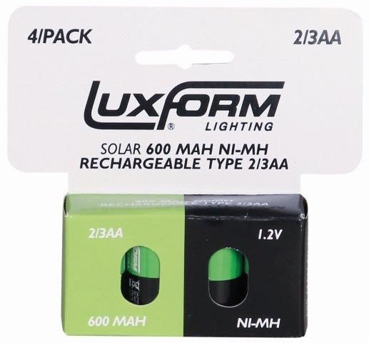 BATTERIE PER LAMPADE SOLARI 2/3AA 600MAH 1.2V