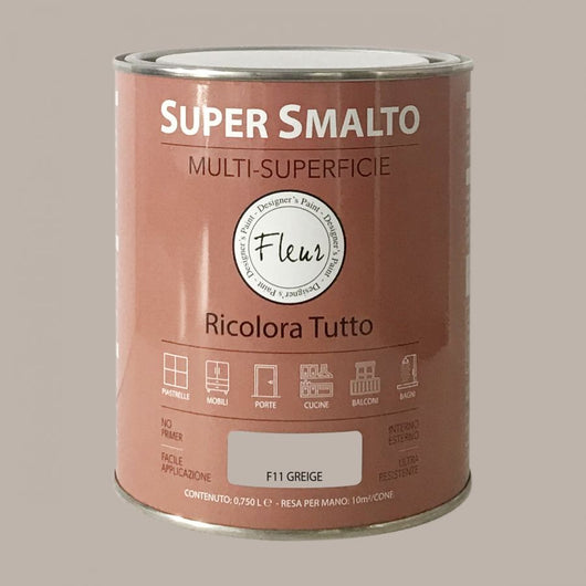 Fleur super smalto multi-superficie 750ml f11 greige