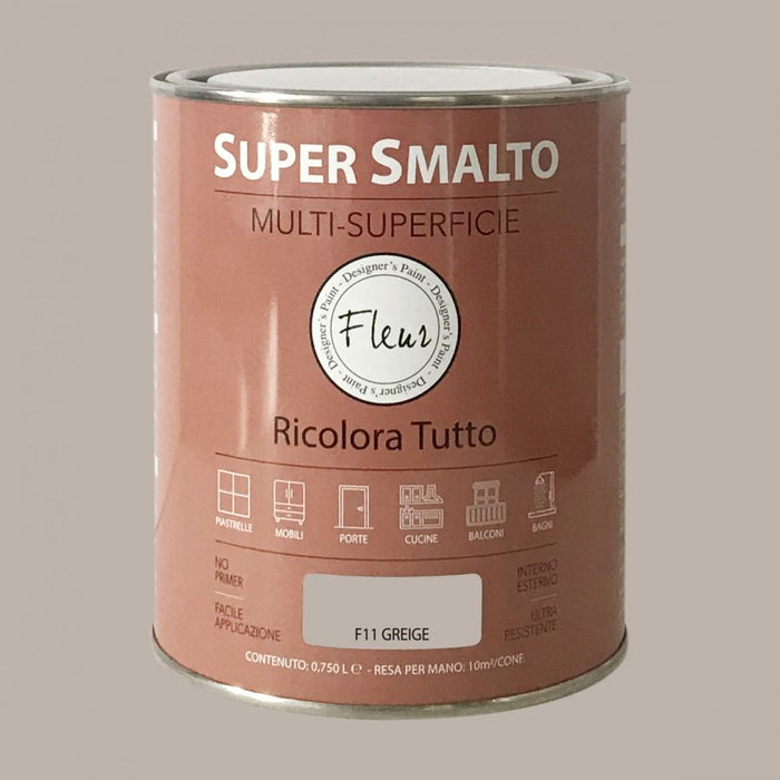Fleur super smalto multi-superficie 750ml f11 greige
