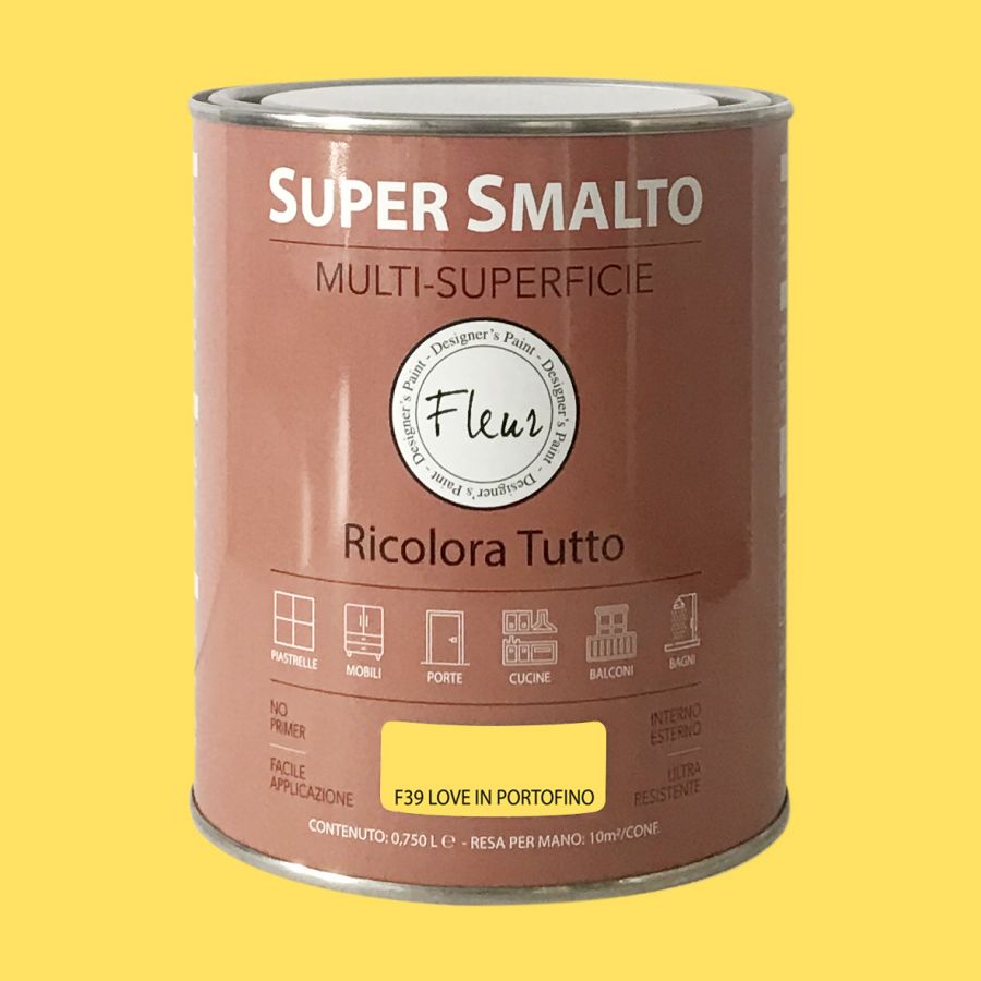 Fleur super smalto multi-superficie 750ml f39 love in portofino