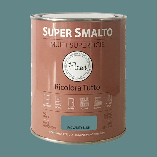 FLEUR SUPER SMALTO MULTI-SUPERFICIE 750ML F60 VANITY BLU