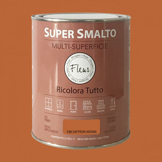 Fleur super smalto multi-superficie 750ml f88 saffron a