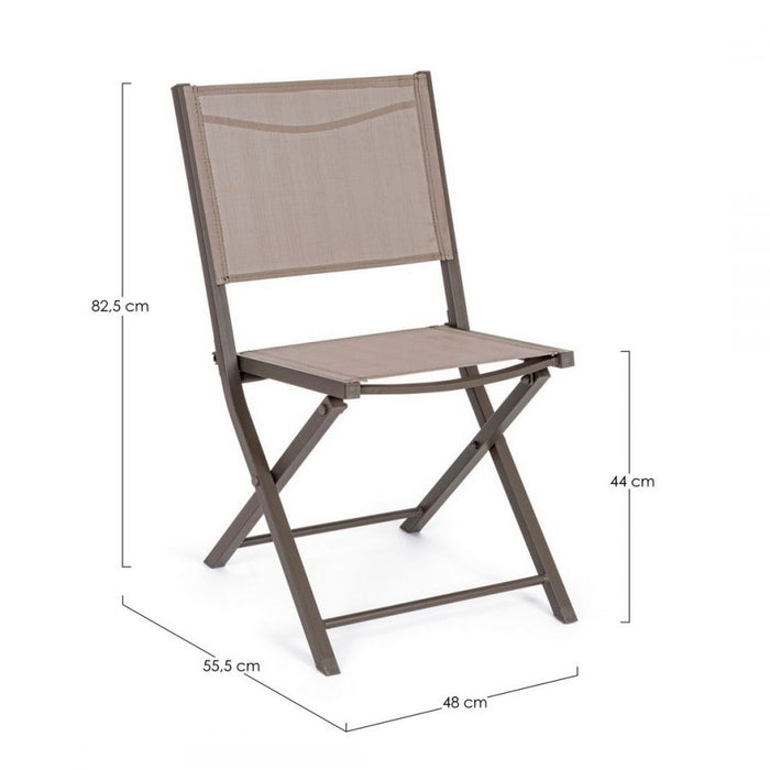 Sedia pieghevole hilde coffee bizzotto da esterno