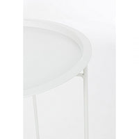 Tavolino con vassoio appoggiato wissant bianco d46