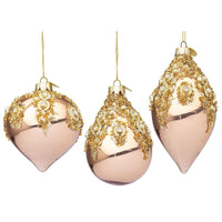 Pendaglio in vetro melissa bronzo-oro  prezzo cad indicare a forma