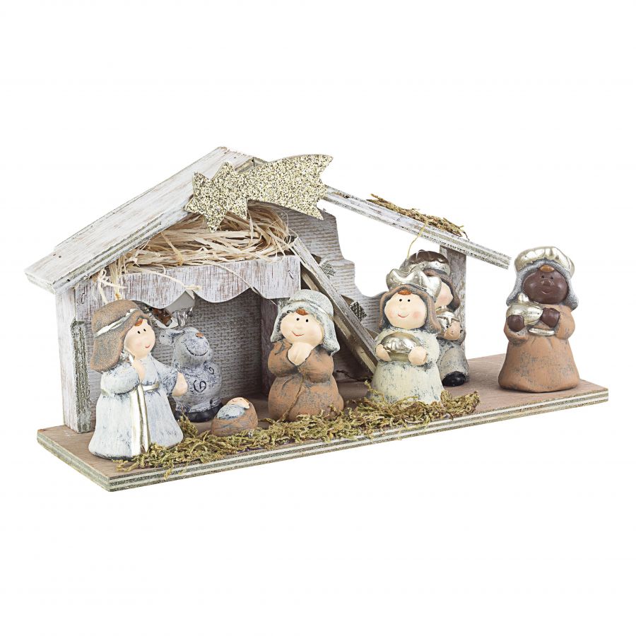 Nativita' holiness con stella cometa e led