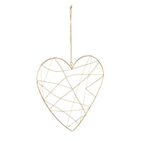 Pendaglio linee cuore oro