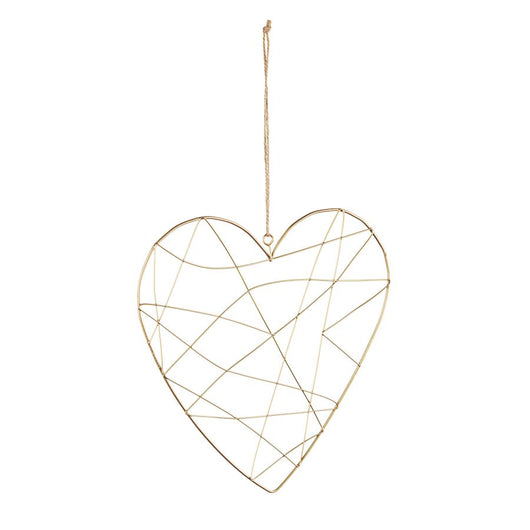 Pendaglio linee cuore oro