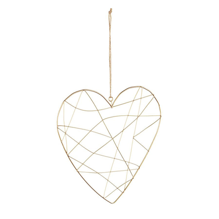 Pendaglio linee cuore oro