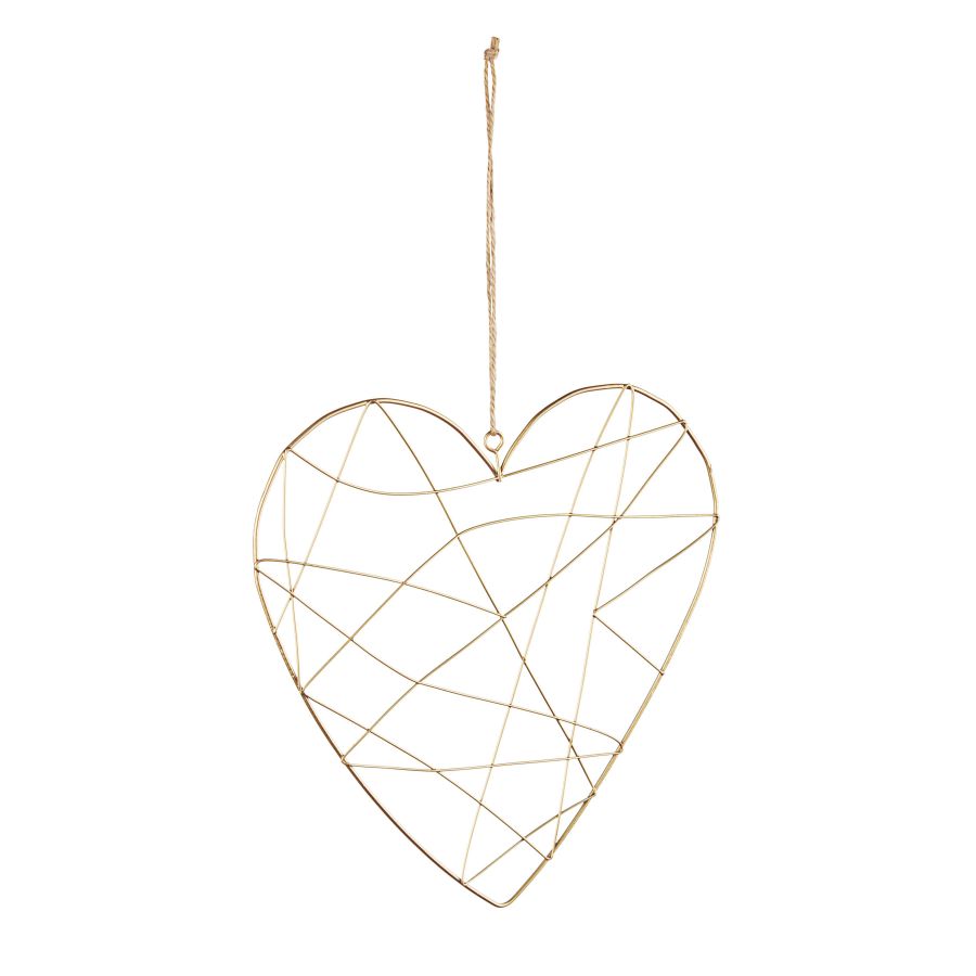 Pendaglio linee cuore oro