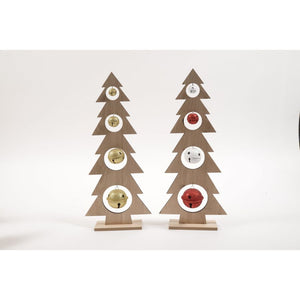 Albero da appoggio c/campanelle in legno 5x20xh45cm colore ass prezzo caduno