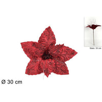 Fiore natalizio bordeaux