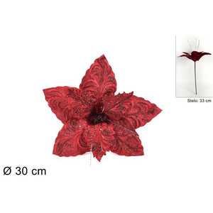 Fiore natalizio bordeaux