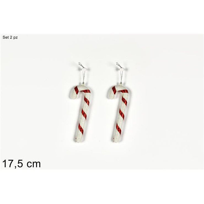 Decorazione da appendere a forma di  bastoncini set da 2 pz candy