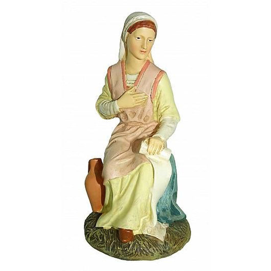 Madonna seduta per presepe 16 cm