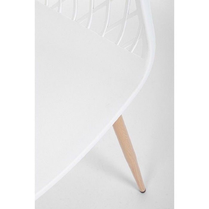 Sedia optik bianco 58x54x44-85.5h cm