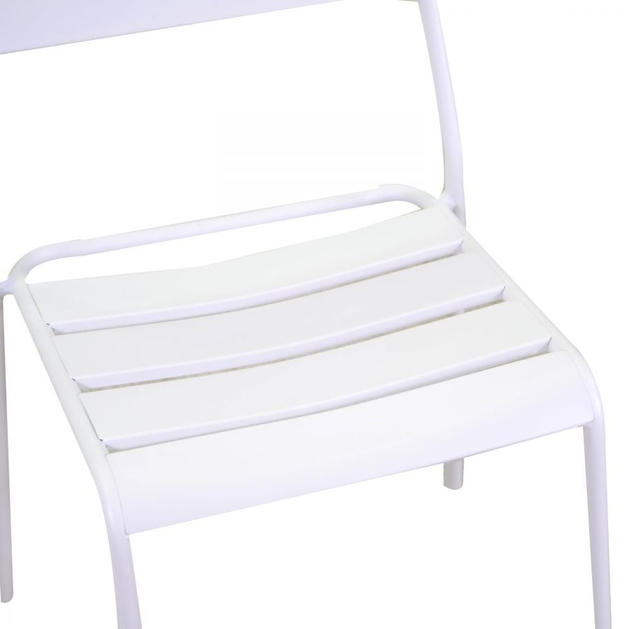 Sedia in metallo rovigo bianca