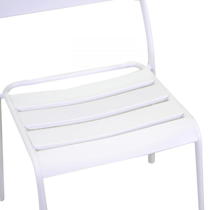 Sedia in metallo rovigo bianca