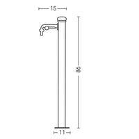 Fontana 1 rubinetto ciclamino  11x15x86 cm