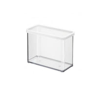 Contenitore premium rettangolare (trasparente guarnizione bianca) 2,1 lt. loft b