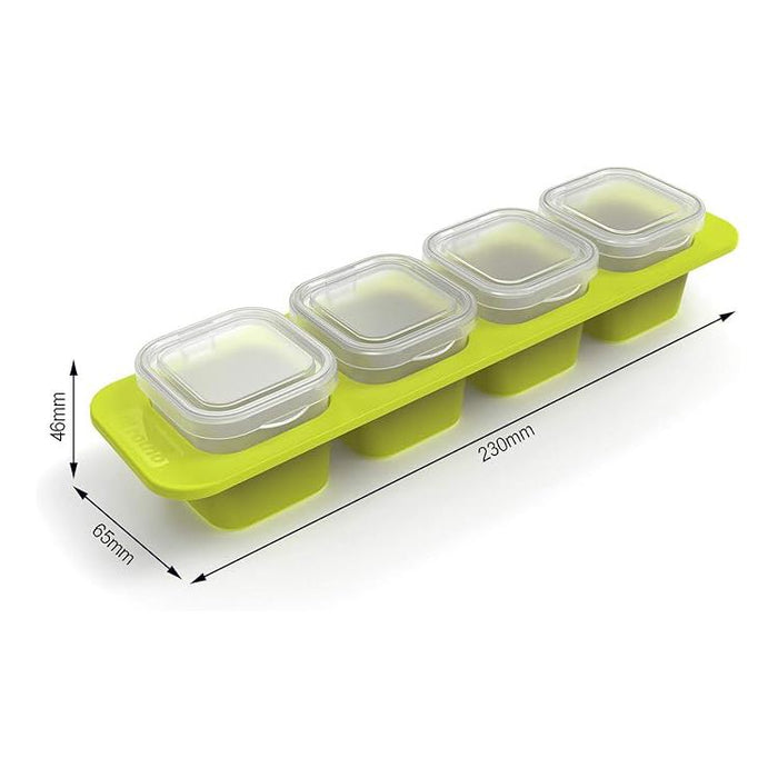 Mini contenitori per il freezer domino horizont blu