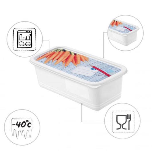 Set contenitori per congelare con iml 3 pz. x 1,2 lt. domino iml