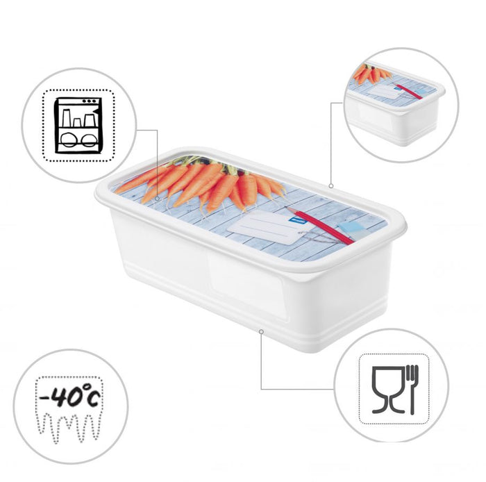 Set contenitori per congelare con iml 3 pz. x 1,2 lt. domino iml