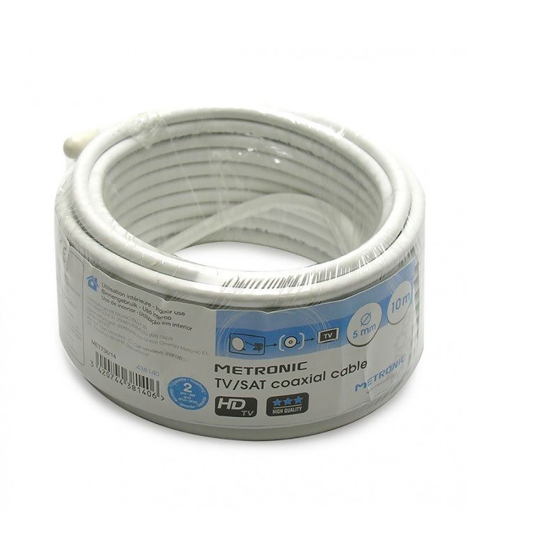 Cavo coassiale tv-sat d 5mm 15mt