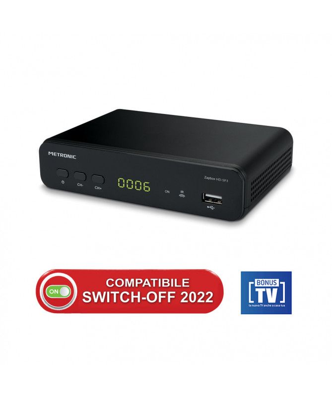 Decoder terrestre dvb-t2 hevc  "hs-sp.1" bollino la tv