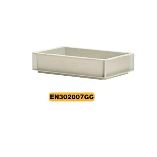 Contenitore industriale 30x20 x 7 h cm grigio ad uso alimentare