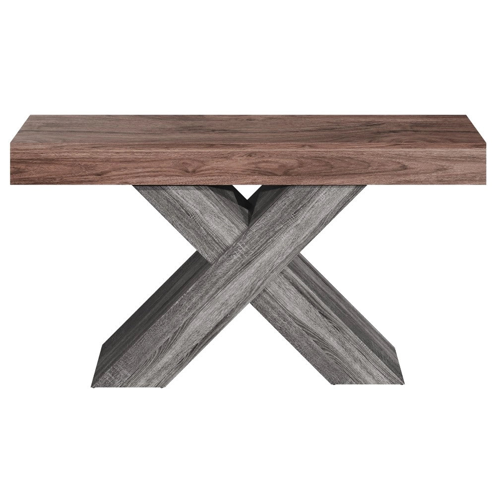 Consolle con Gambe a X ¨C Xylo ¨C Effetto Legno, Truciolato, Ingresso e Soggiorno