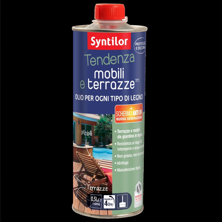 Olio tendenza mobili e terrazze 0,5 lt testa di moro