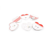 Piatto in porcellana con oro zecchino "circus" 18x19xh 2 cm prezzo caduno