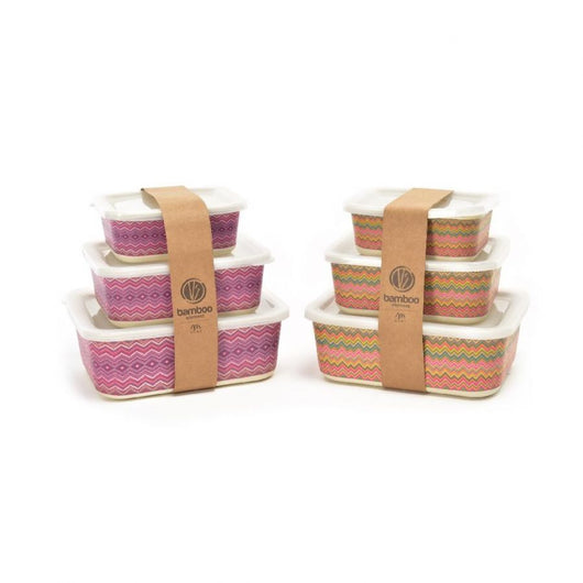 Set 3 contenitori  in fibra di bamboo prezzo caduno  indicare il modello deside