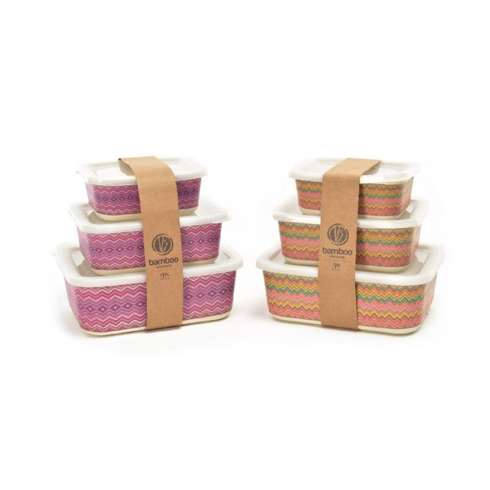 Set 3 contenitori  in fibra di bamboo prezzo caduno  indicare il modello deside