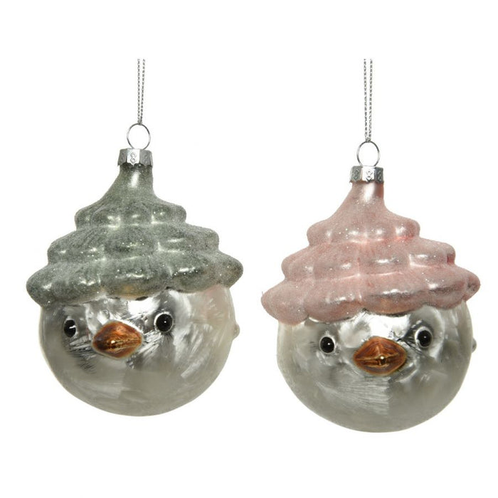 Pallina a pupazzo di neve d 9x10 cm  prezzo caduno scegliere il modello