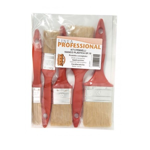 Kit 5 pennelli busta 20-30-40-50-60