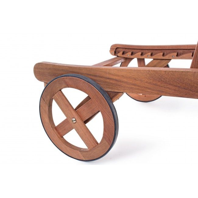 Lettino noemi in legno da esterno bizzotto