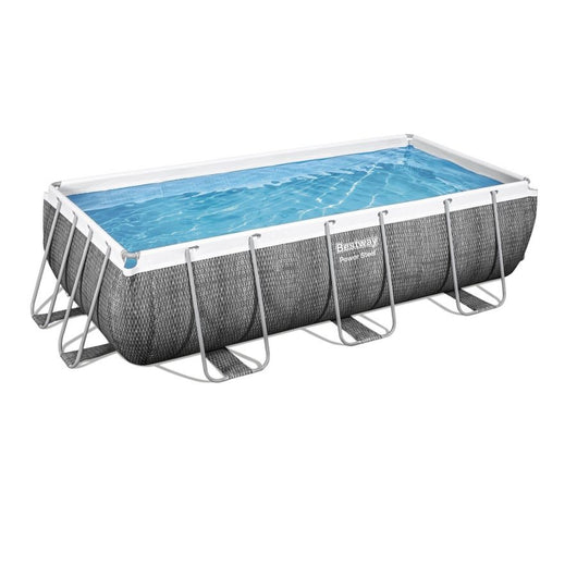 Piscina power steel frame rett 404x201x100